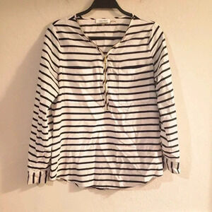 Calvin Klein Striped Tunic Blouse